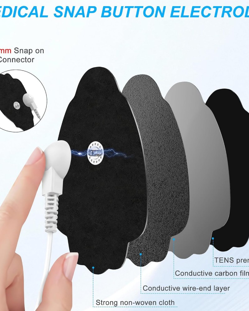 Belifu Dual Channel TENS EMS Unit 36 Modes Muscle Stimulator for Pain Relief Therapy, Electronic Pulse Massager Muscle Massager with 10 Pads, Dust-Proof Drawstring Storage Bag, Fastening Cable Ties