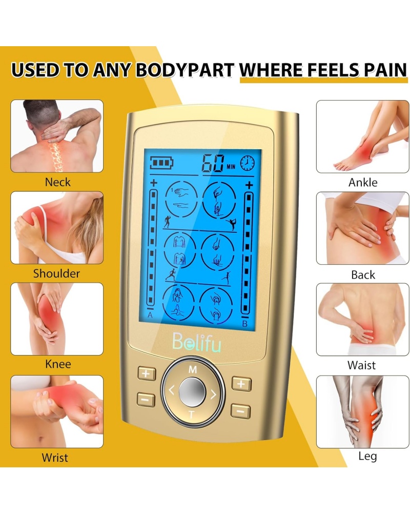 Mood Light Tens unit Muscle Stimulator for Pain Relief Ther