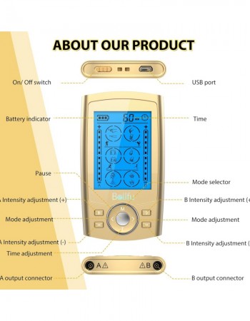 Mood Light Tens unit Muscle Stimulator for Pain Relief Ther