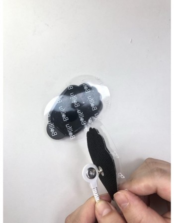 Belifu Shielded Replacement Electrode Wires 2.35mm Tens Replacement Lead Wires Standard Connection Snap 3.5mm Cable for Tens EMS Muscle Stimulator (2 Pack)