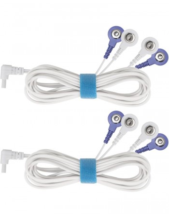 Belifu TENS EMS Unit Electrode Wires 2.35mm, Muscle Stimulator TENS Machine for Pain Relief