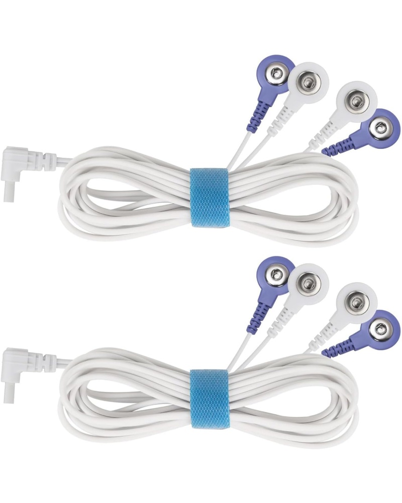 Belifu TENS EMS Unit Electrode Wires 2.35mm, Muscle Stimulator TENS Machine for Pain Relief