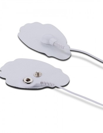 Belifu TENS Unit Electrode Pads Reusable Self-Adhesive Replacement Massage Pads Latex Free, Standard Connection Snap on 3.5mm Cable for Tens EMS Massager