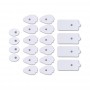 Belifu TENS Unit Electrode Pads Reusable Self-Adhesive Replacement Massage Pads Latex Free, Standard Connection Snap on 3.5mm Cable for Tens EMS Massager