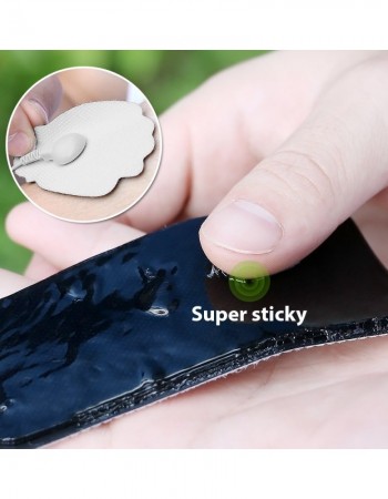 Belifu TENS Unit Electrode Pads Reusable Self-Adhesive Replacement Massage Pads Latex Free, Standard Connection Snap on 3.5mm Cable for Tens EMS Massager