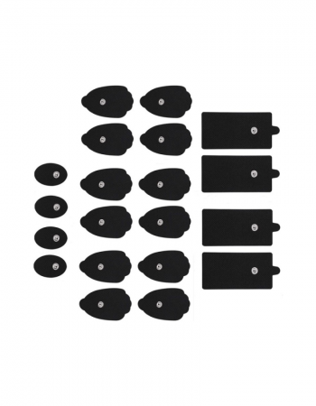 Belifu TENS Electrode Pads 20 PCS - Reusable Self-Adhesive Replacement Pads with 3.5mm Snap Connector, Latex Free Pads Compatible with TENS & EMS Units for Pain Relief and Muscle Stimulation