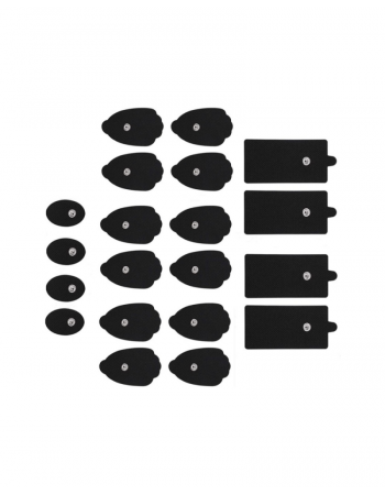 Belifu TENS Electrode Pads 20 PCS - Reusable Self-Adhesive Replacement Pads with 3.5mm Snap Connector, Latex Free Pads Compatible with TENS & EMS Units for Pain Relief and Muscle Stimulation